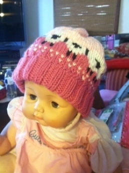 baby pink hat